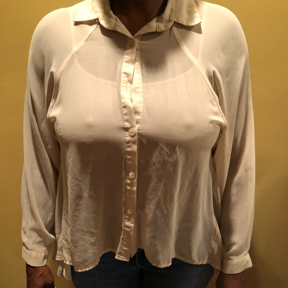 Cream button down